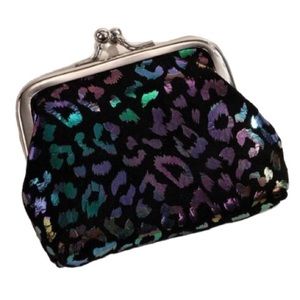 MULTICOLORED LEOPARD MINI COIN PURSE